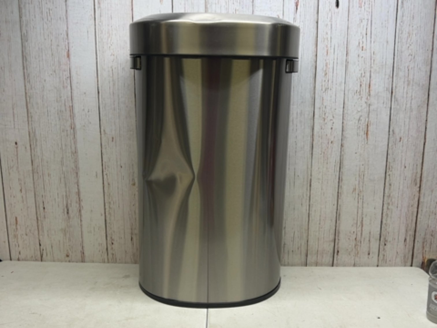 32” inch stainless trash can 