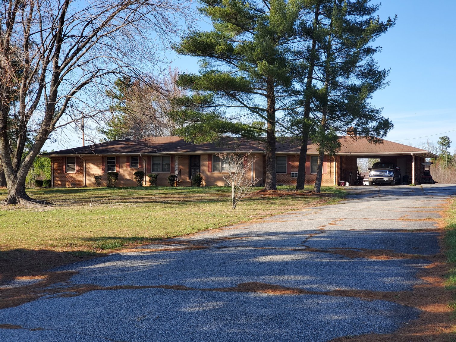 Trustee Sale 3 bedroom 3 bath 2,236 +/ sf Brick Rancher on 23.96 +/ acres on Hwy. 58