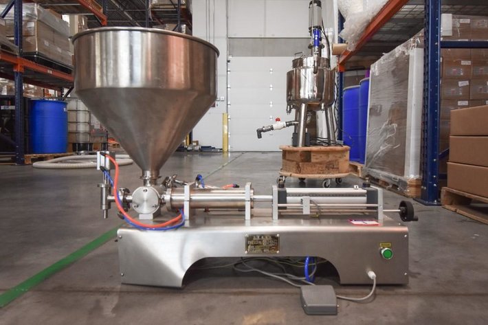 Image for ***SOLD*** MJK0816 Single Head Filling Machine W Foot Pedal Operation