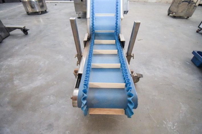Image for ***SOLD***MJK0849 Food Grade Cleated Incline Conveyor