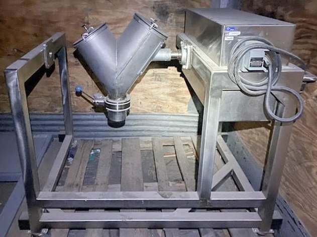 Image for ***SOLD*** MJK0870 1 Cu Ft V-Blender on Skid