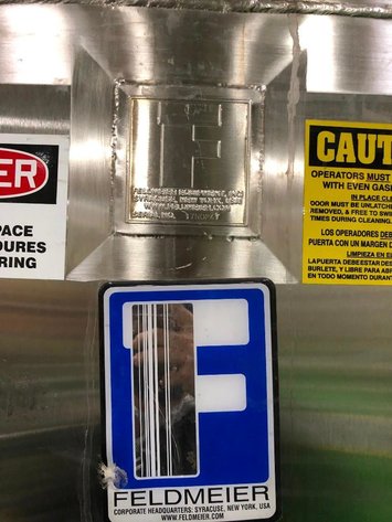 Image for ***SOLD*** MJK1096 316L Feldmeier Stainless Steel Water Storage Tank