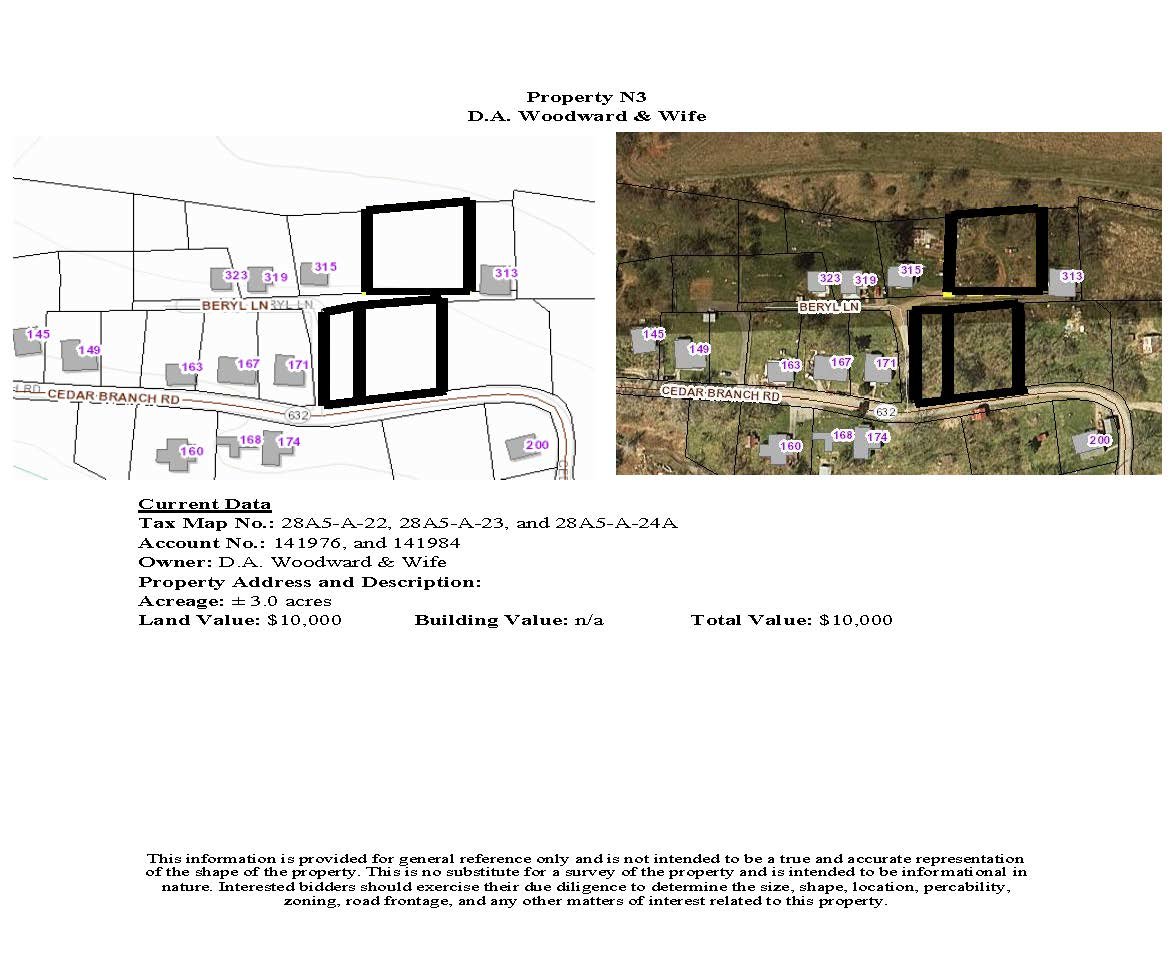 Image for 3 NJS - Vacant, off Beryl Lane, Saltville; ±3.0 acres total