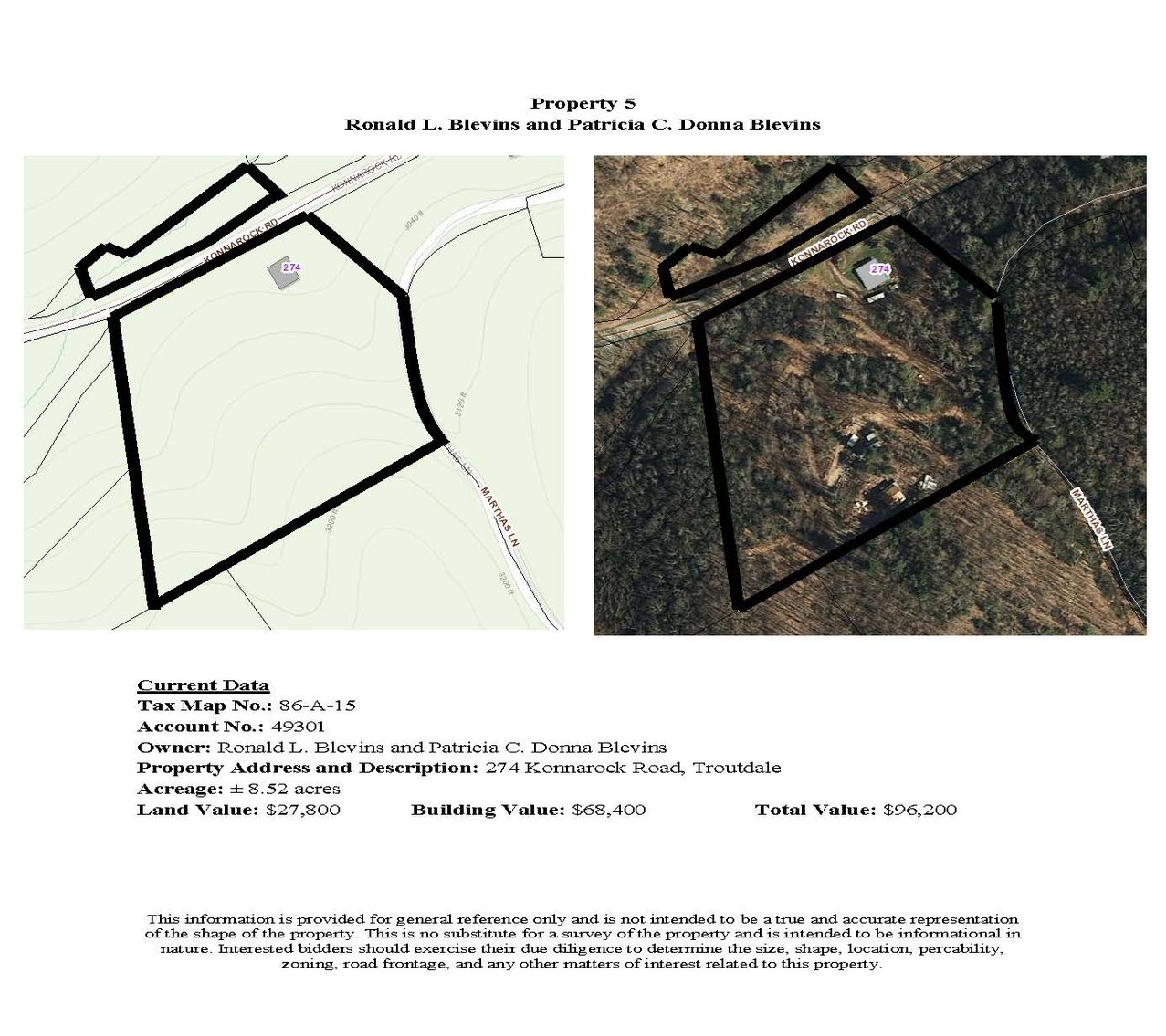Image for 5 JS - 274 Konnarock Road, Troutdale; ±8.52 acres
