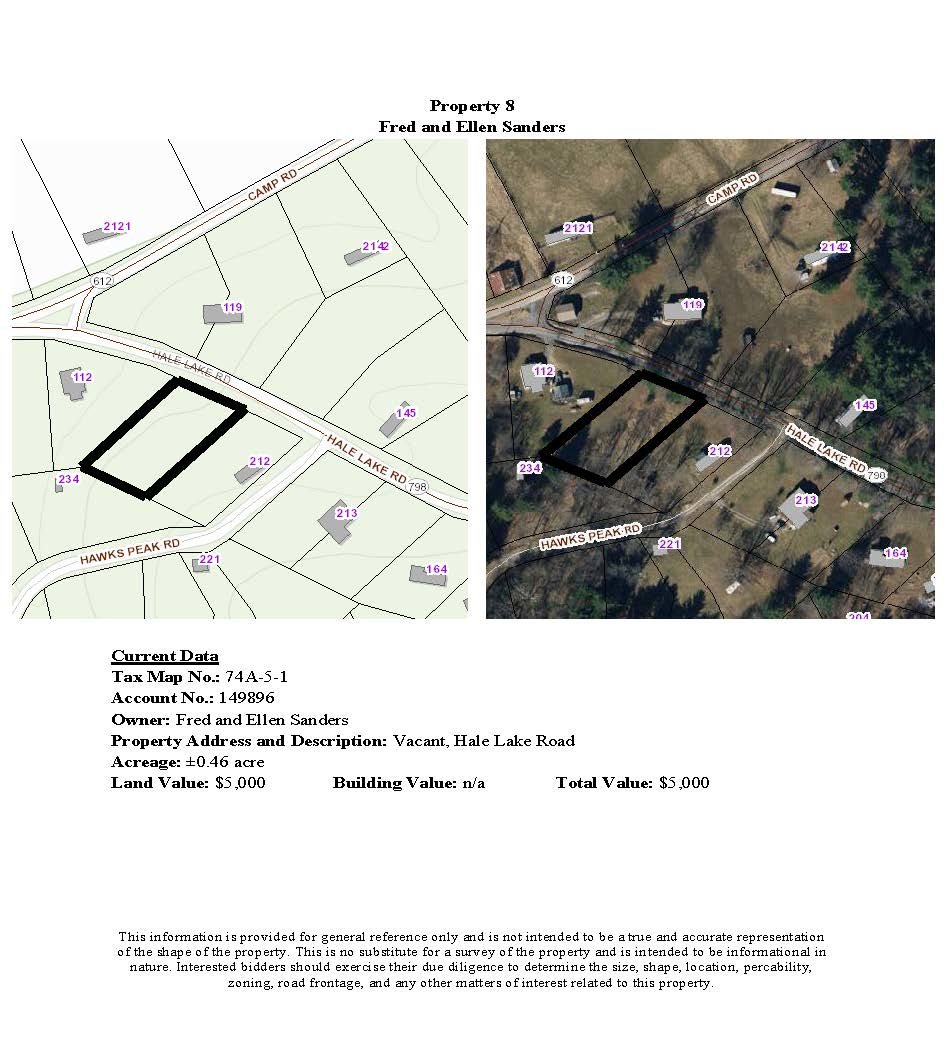 Image for 8 JS - Vacant, Hale Lake Road; ±0.46 acre