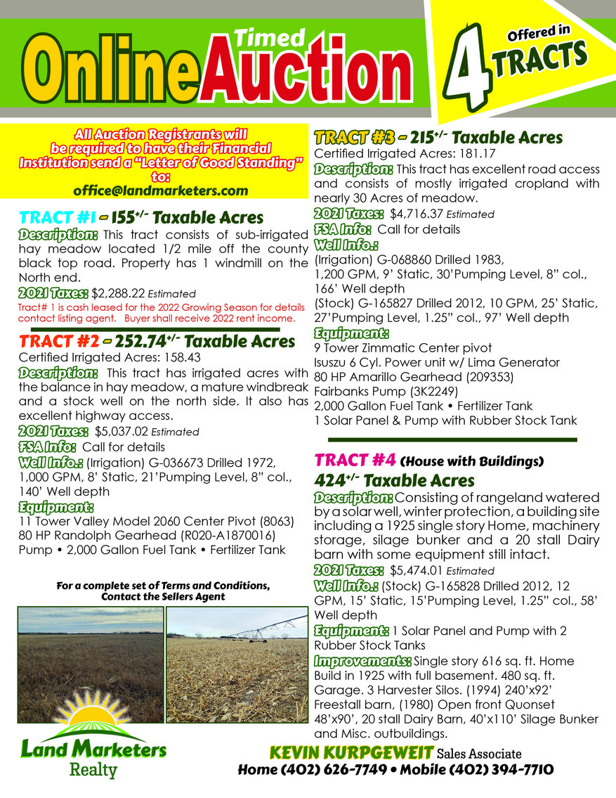 Image for Waller Family Online Auction - 1,046.74+/- Deeded Acres SOLD in 4 Tracts