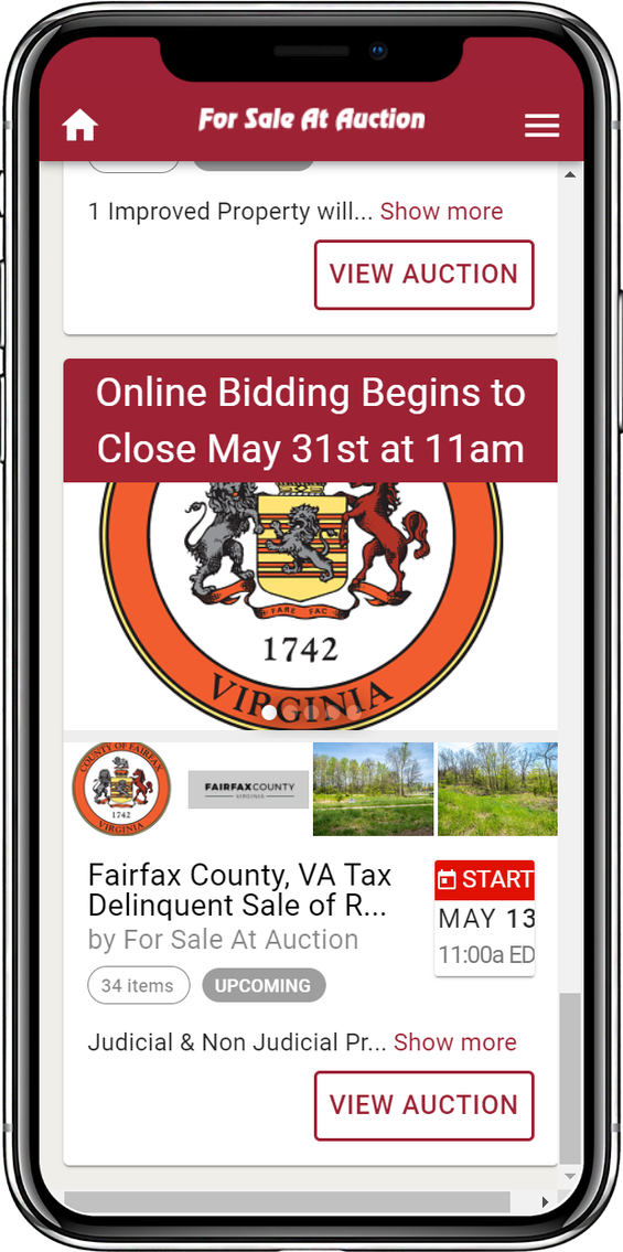 Image for Fairfax County, VA Tax Delinquent Sale of Real Estate