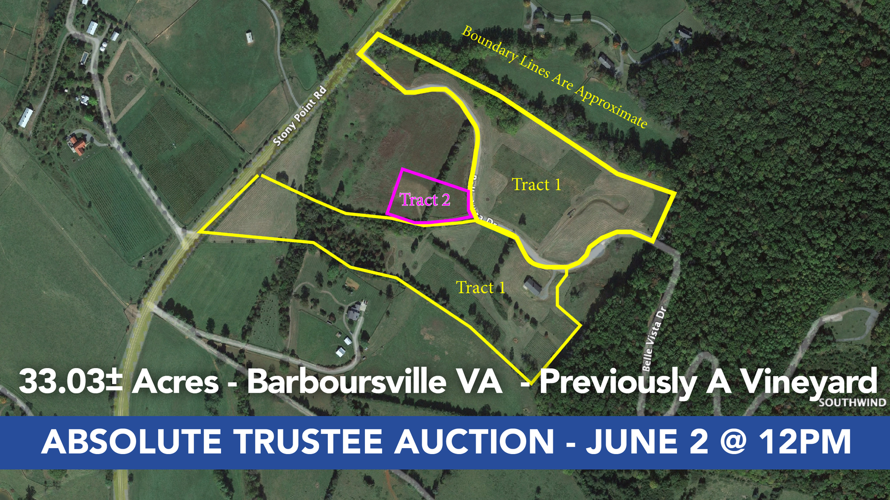 Image for Absolute Trustee Auction - 33.03 ± acres selling in 2 tracts
