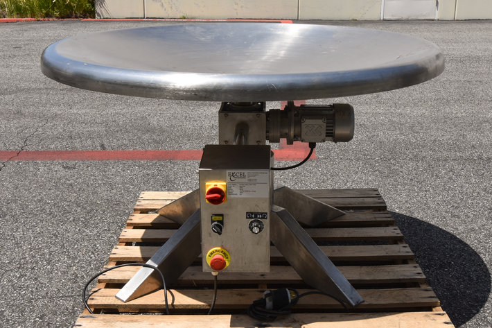 Image for MJK1123 48” Rotary Accumulation Table with Dish Style Top