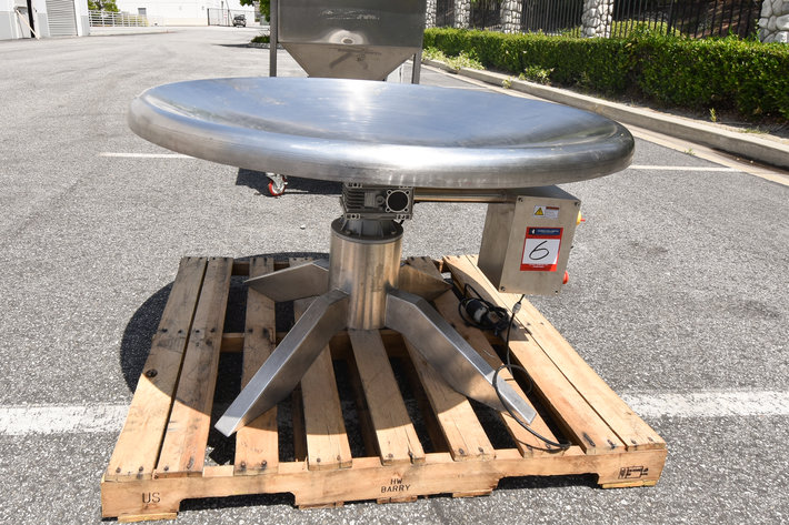 Image for MJK1123 48” Rotary Accumulation Table with Dish Style Top