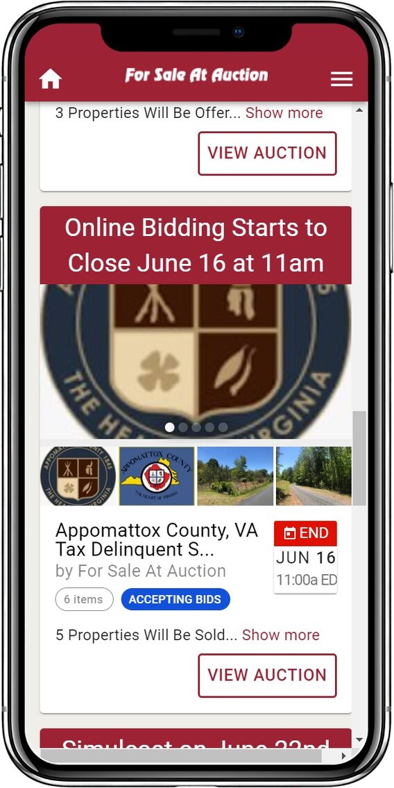 Image for Appomattox County, VA Tax Delinquent Sale of Real Estate