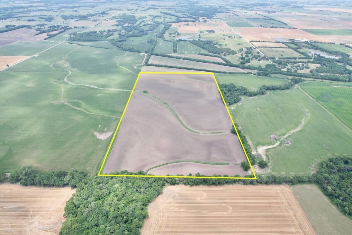 81.5 Acres Wilson County, Kansas Tillable Bottom Ground Near Fredonia and New Albany Land For Sale photo 2