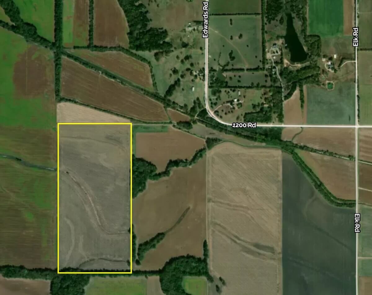 81.5 Acres Wilson County, Kansas Tillable Bottom Ground Near Fredonia and New Albany Land For Sale photo 9