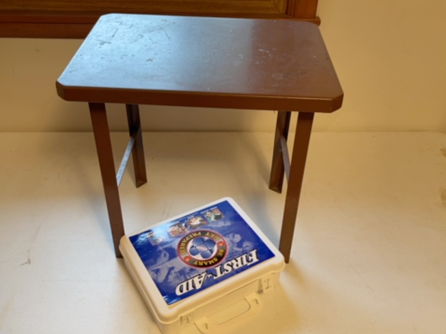Table and FirstAid Kit