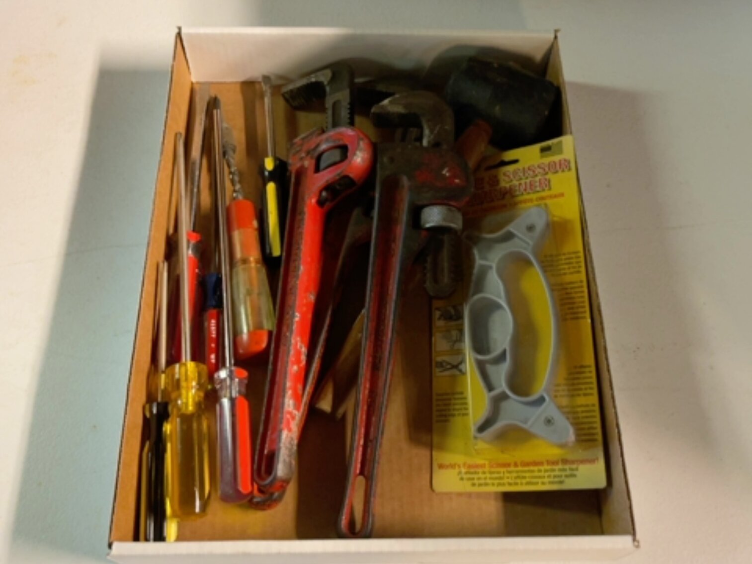 Pipe Wrenches, Screwdrivers
