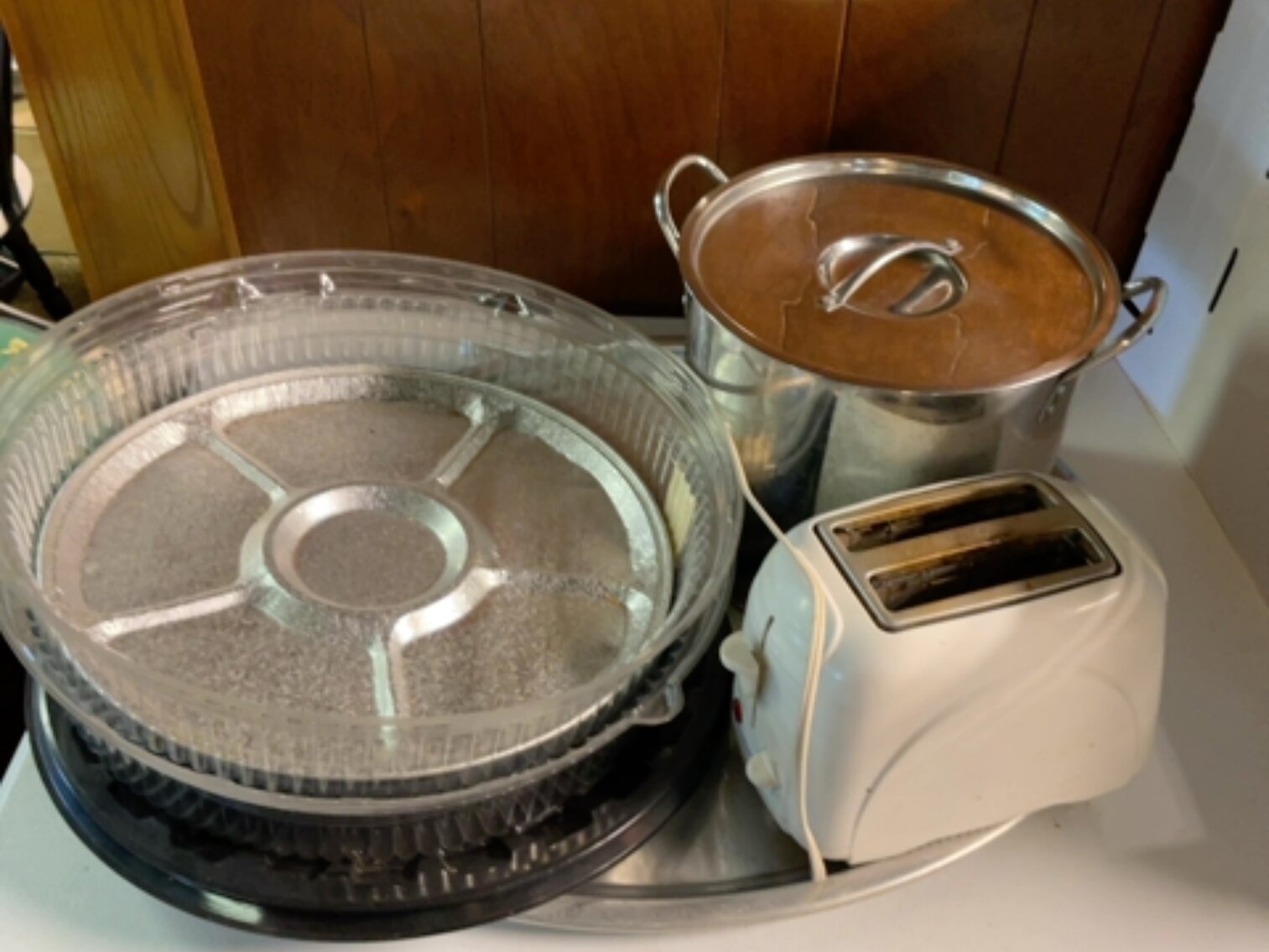 Serving Trays and Pot