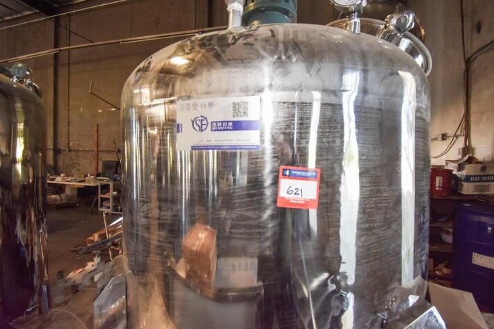 Image for ***SOLD*** MJK1144 Guangzhou Shao Feng Co. 265 Gallon Stainless Steel Storage Tank