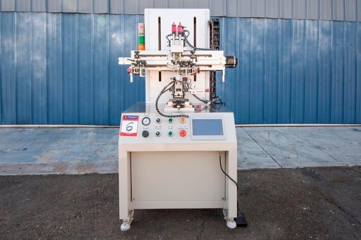 Image for ***SOLD*** MJK1137 Screen Printer for Vials, Single Station with foot pedal