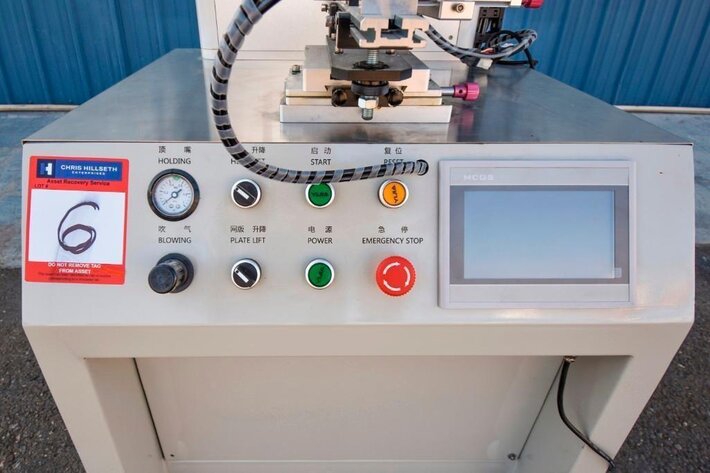 Image for ***SOLD*** MJK1137 Screen Printer for Vials, Single Station with foot pedal