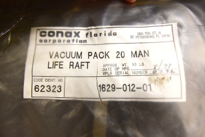 Image for ***SOLD*** MJK1149 Inflatable 20 Man Liferaft