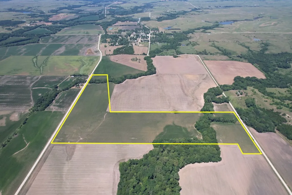 151 Acres Verdigris River Tillable Bottom Ground & Homestead South of Virgil in Greenwood County, Kansas photo 2