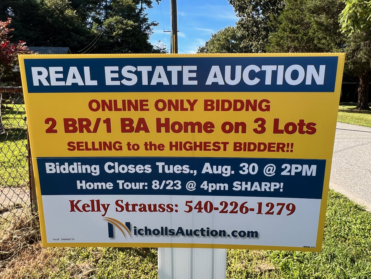 Image for 2 BR/1 BA Home on 3 Lots Only Blocks From The Potomac River--SELLS to the HIGHEST BIDDER via ONLINE ONLY BIDDING!!