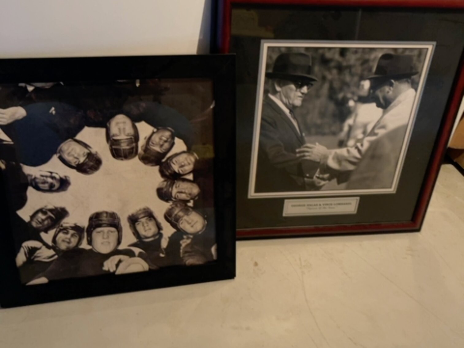 George Halas and Vince Lombardi 