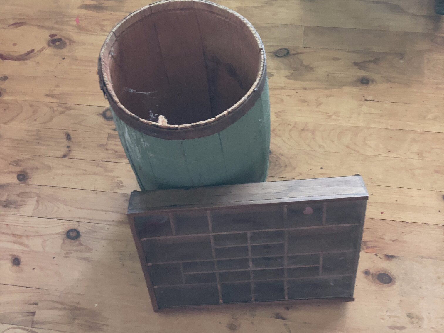 Barrel and Curio Shelf