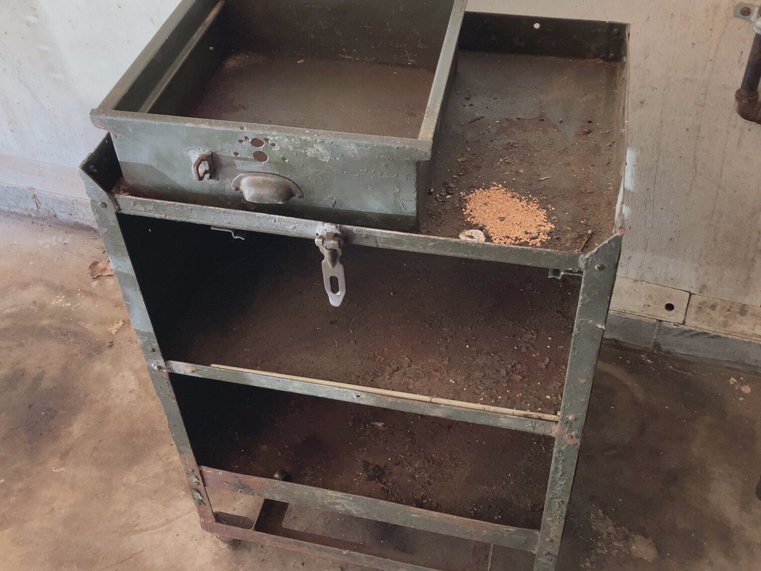 Metal Cart on Wheels