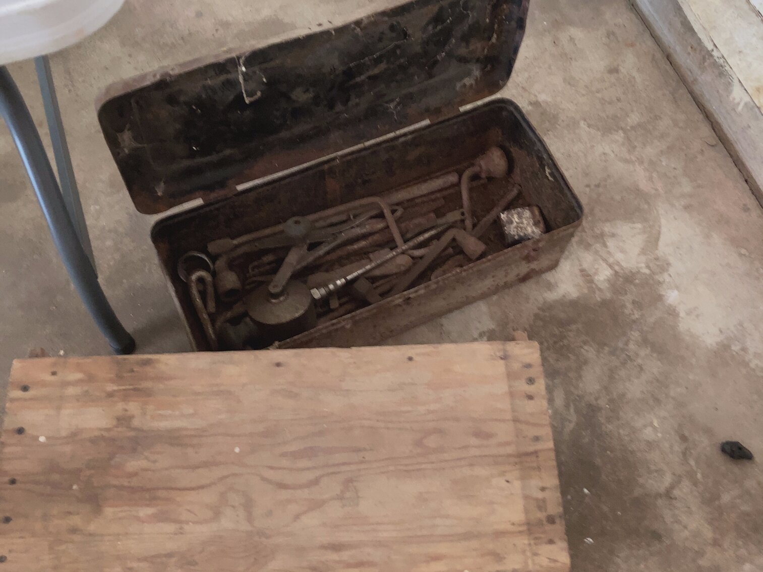 Toolbox and Wood Stool