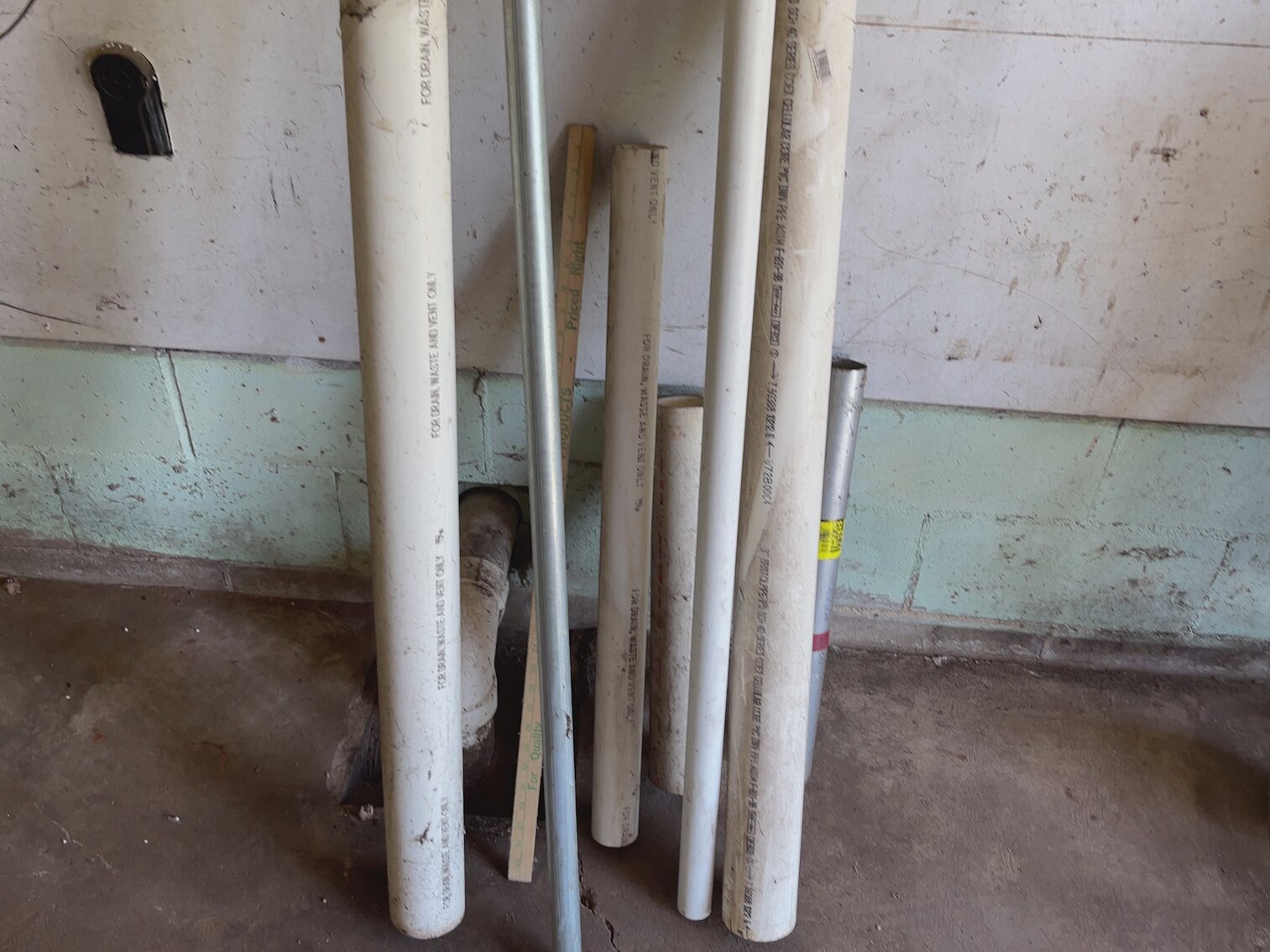 PVC Pipes and Galvanized Poles