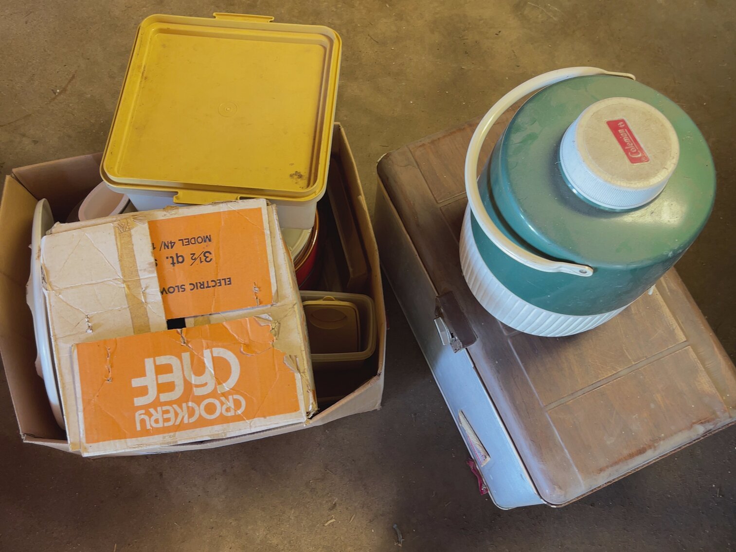 Vintage Coolers and Kitchen