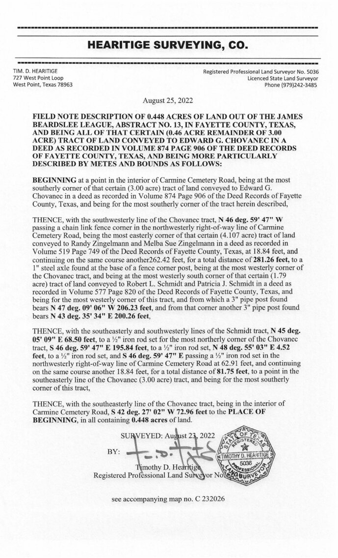 Image for 110 Carmine Cemetery Road, Carmine, TX - Fayette County