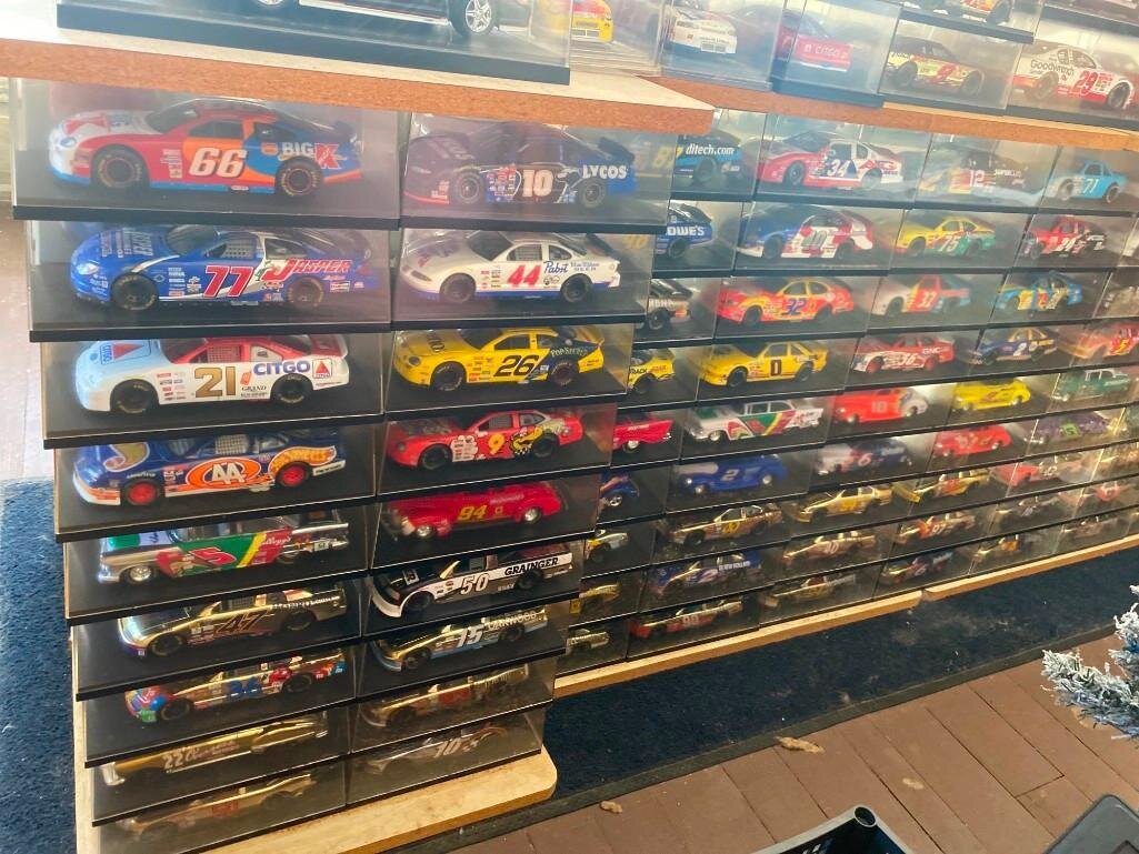 Image for NASCAR Collection, 2500+/- Diecasts, Posters, NASCAR Sheet Metal - All As 1 Bulk Lot (Maple)
