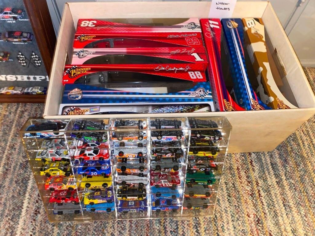 Image for NASCAR Collection, 2500+/- Diecasts, Posters, NASCAR Sheet Metal - All As 1 Bulk Lot (Maple)