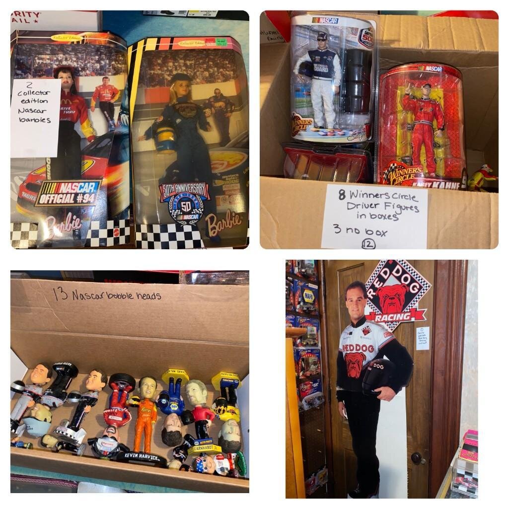 Image for NASCAR Collection, 2500+/- Diecasts, Posters, NASCAR Sheet Metal - All As 1 Bulk Lot (Maple)