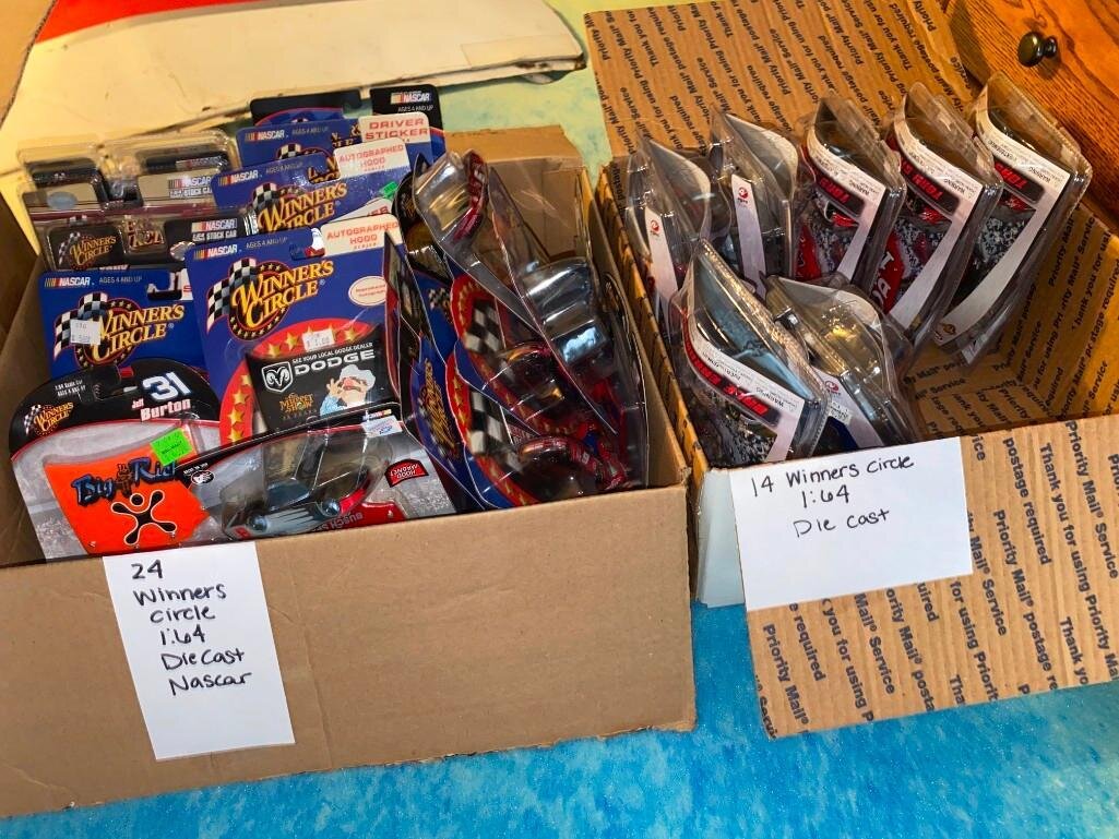 Image for NASCAR Collection, 2500+/- Diecasts, Posters, NASCAR Sheet Metal - All As 1 Bulk Lot (Maple)