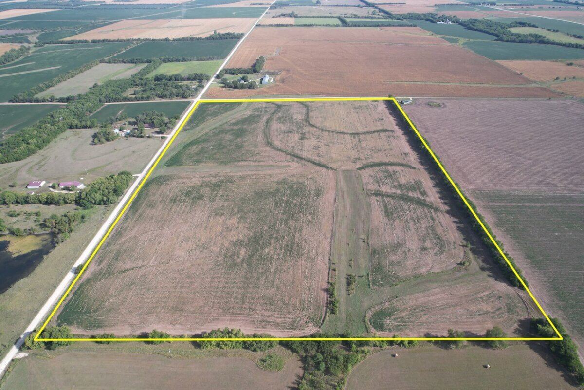 60 Acres Marion County, Kansas Tillable Farm Ground Land For Sale North of Peabody photo 2