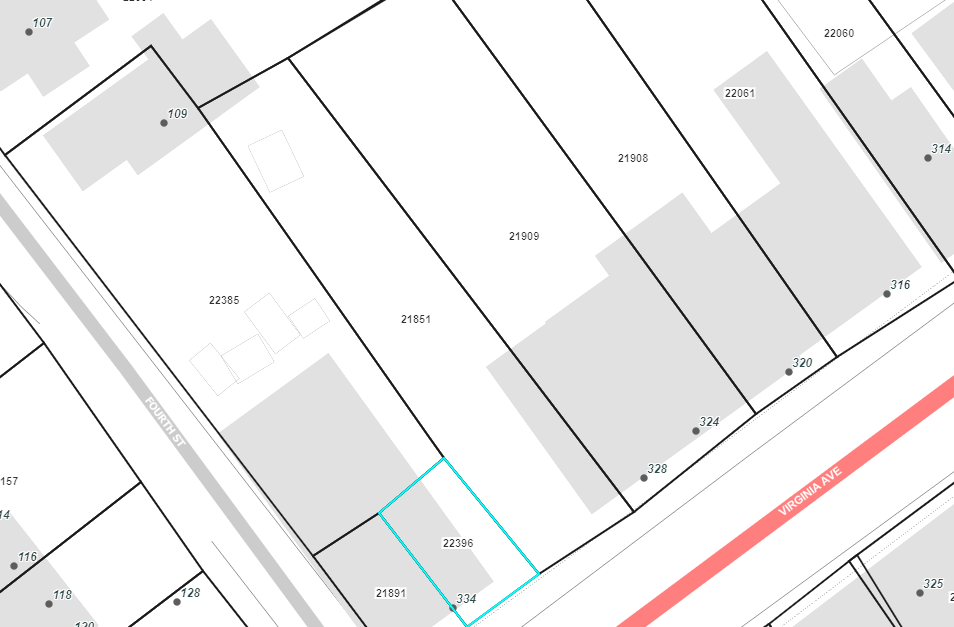 Image for PRN #: 22396 - Vacant lot adjoins 328 Virginia Ave.