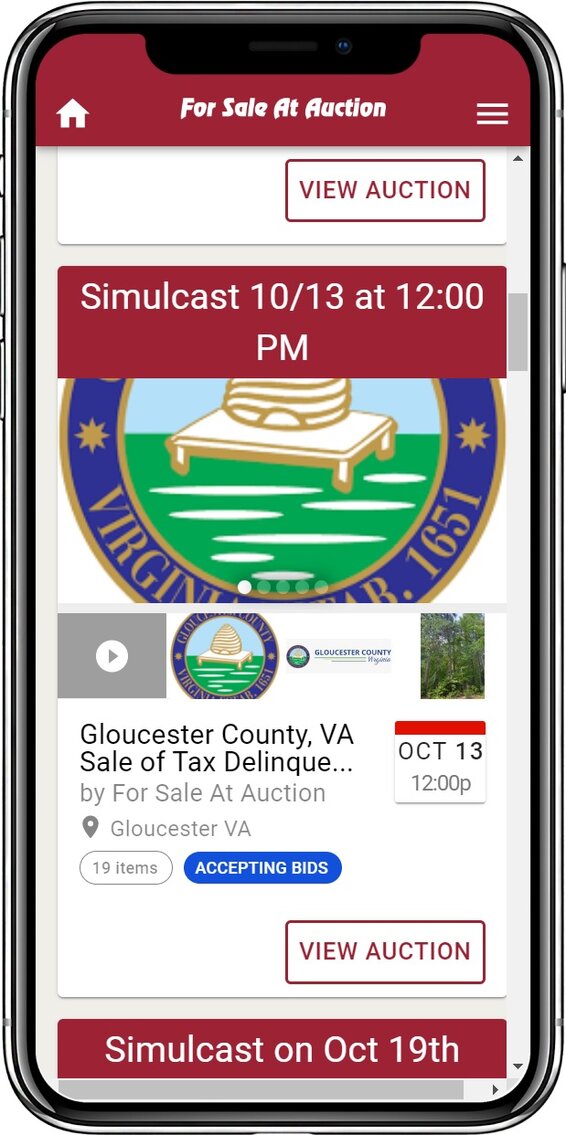Gloucester County, VA Sale of Tax Delinquent Real Estate