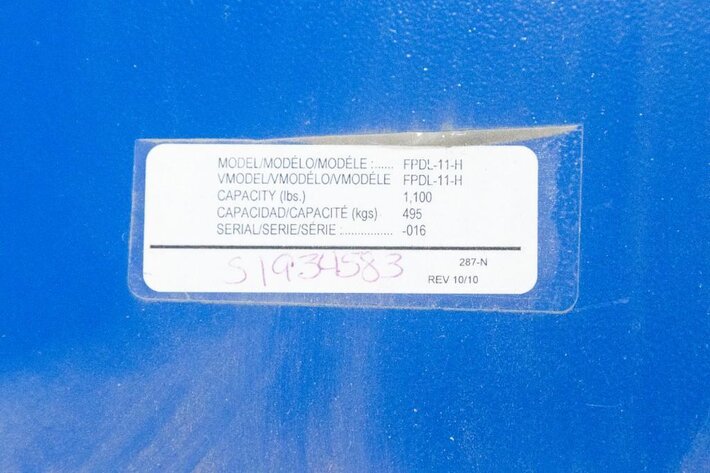 Image for MJK1206 Vestill Fork Mounted Poly Drum Handler