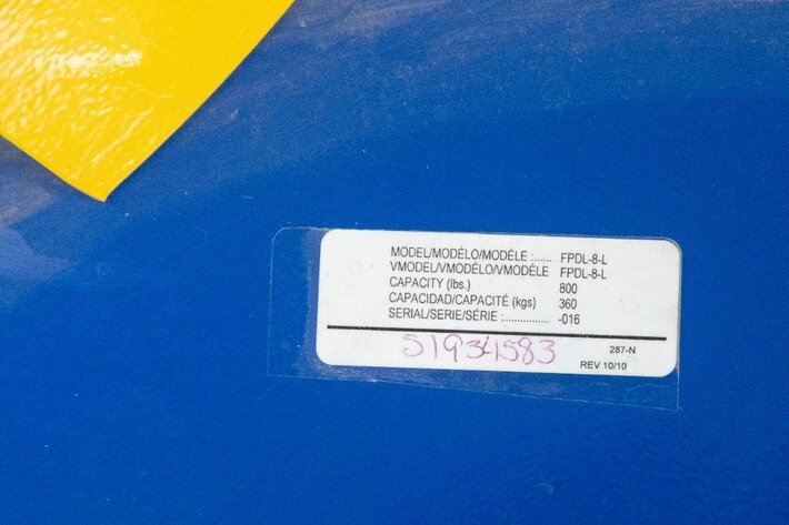 Image for MJK1207 Vestil Fork Mounted Poly Drum Handler