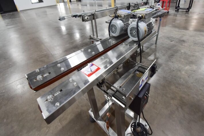 Image for ***SOLD*** MJK1224 A Packs Transfer Conveyor with Variable Speed Controller