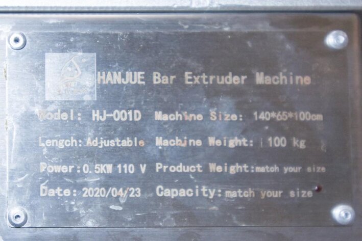 Image for ***SOLD*** MJK1242 HANJUE HJ-001D Bar Extruder Machine