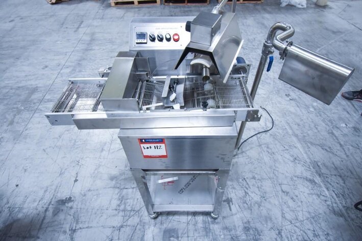 Image for ***SOLD*** MJK1243 KNOWN Machinery JZJ08 Chocolate Enrober Bottom Coating Machine