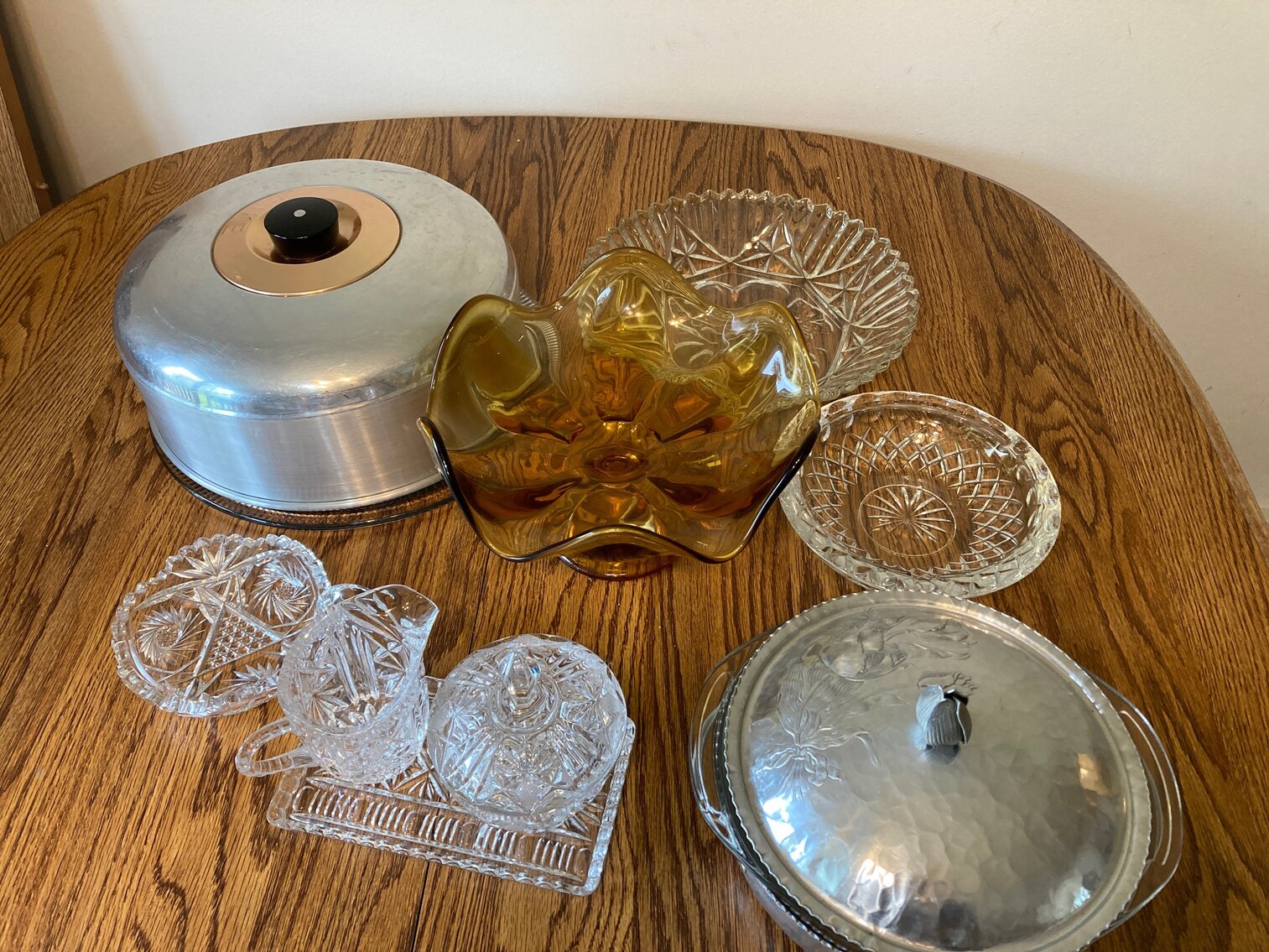 Cake Plate, Glass Serving Dishes