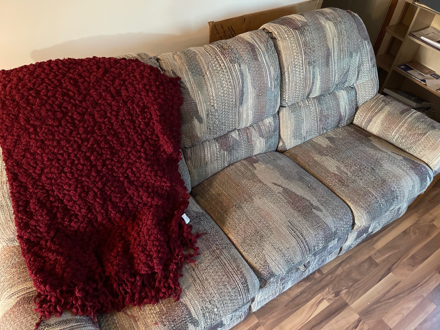 Reclining Sofa with Drawer
