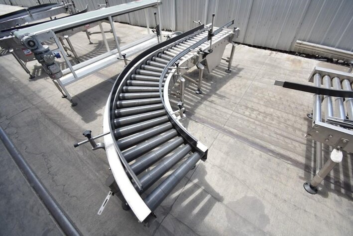 Image for ***SOLD*** MJK1162 90 Degree Roller Conveyor