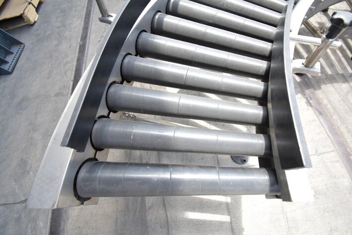 Image for ***SOLD*** MJK1162 90 Degree Roller Conveyor