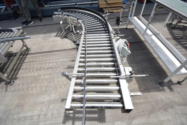 Image for ***SOLD*** MJK1162 90 Degree Roller Conveyor